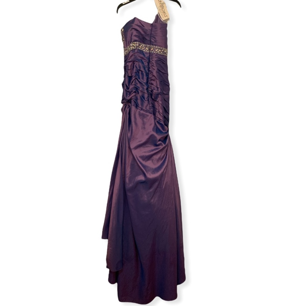 NWT Tony Bowls blue purple ombre beaded formal prom bridesmaid gown dress size 2 - Picture 4 of 9